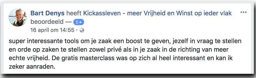 Masterclass Review Bart_Kickassleven.nl