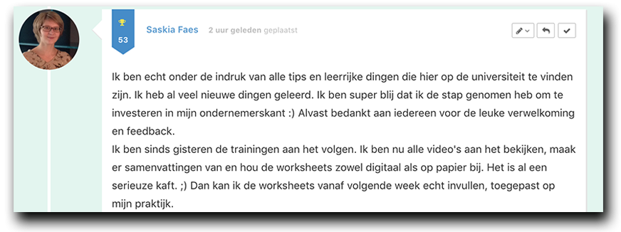 Positieve reactie Saskia_lsob.nl Universiteit Positieve reactie Saskia_lsob.nl Universiteit