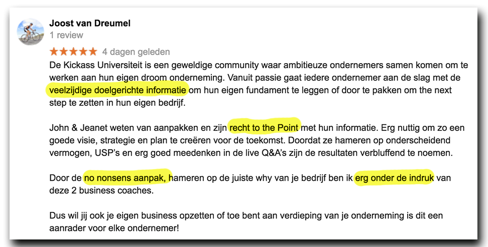 Positieve reactie Joost_lsob.nl Universiteit Positieve reactie Joost_lsob.nl Universiteit