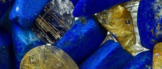 VitaJuwel ViA fles 'Inspiration' met Lapis Lazuli, Rutiel kwarts