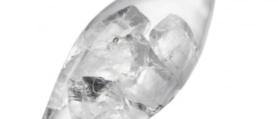 VitaJuwel Phiol 'Diamonds' met ongeslepen diamant en bergkristal