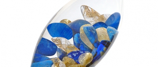 VitaJuwel Phiol 'Inspiration' VitaJuwel Phiol 'Inspiration' met Lapis Lazuli, Rutielkwarts