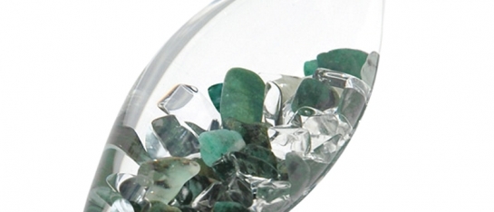 VitaJuwel Phiol 'Vitality' met Smaragd en Bergkristal