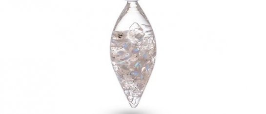 VitaJuwel Phiol 'Luna' VitaJuwel Phiol 'Luna' met Regenboog maansteen, Bergkristal