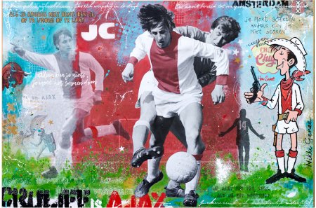 Johan Cruyff Painting 'Cruyff is Ajax' by Nikki Genee