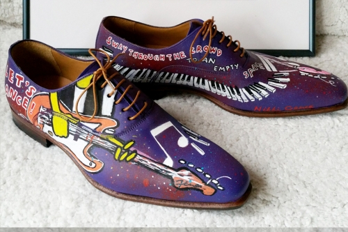 kunstschoenen, artshoes afscheidskado, relatiegeschenk, schoenen, artshoes, kunstschoenen