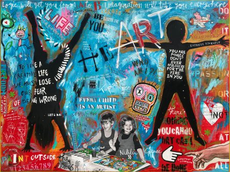 Follow your heART schilderij Follow your heART Nikki Genee