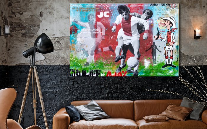 Johan Cruijff schilderij 'Cruijff is Ajax' door kunstenaar Nikki Genee