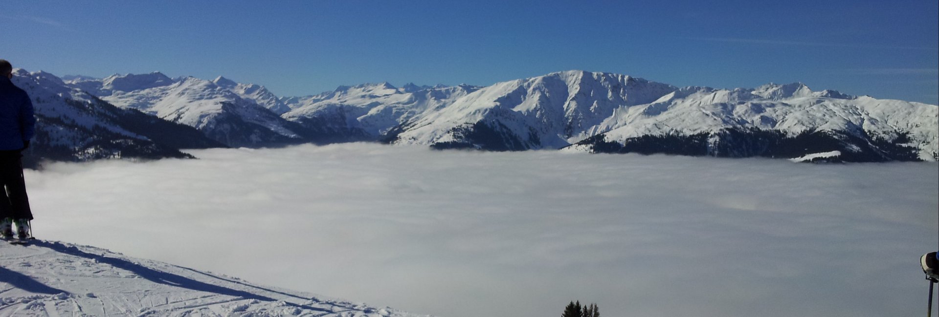 Skiën boven de wolken Oostenrijk