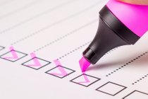 stappenplan oprechtscheiden pen streept stappen af