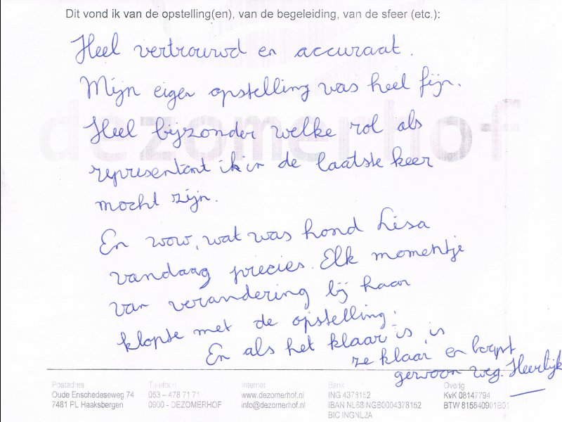 Opstellingen Ervaringen Opstellingen Ervaringen