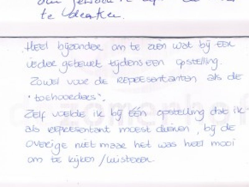 Opstellingen Ervaringen Opstellingen Ervaringen