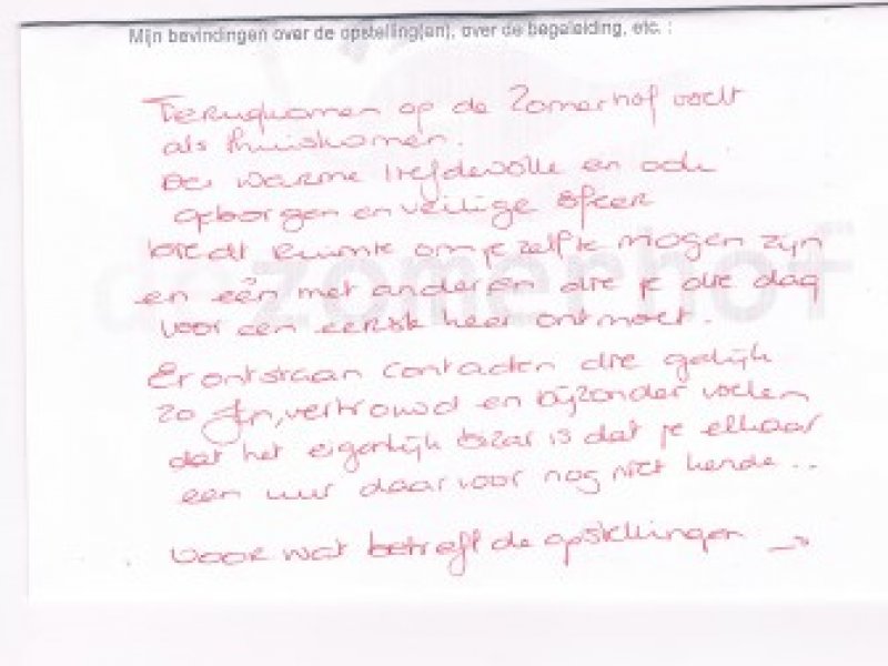 Opstellingen Ervaringen Opstellingen Ervaringen