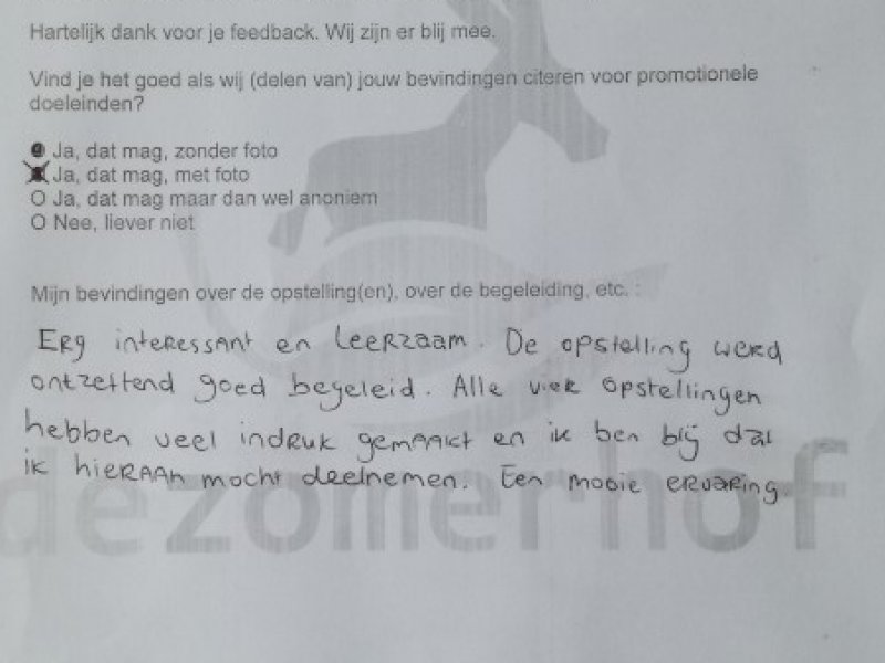 Opstellingen Ervaringen Opstellingen Ervaringen