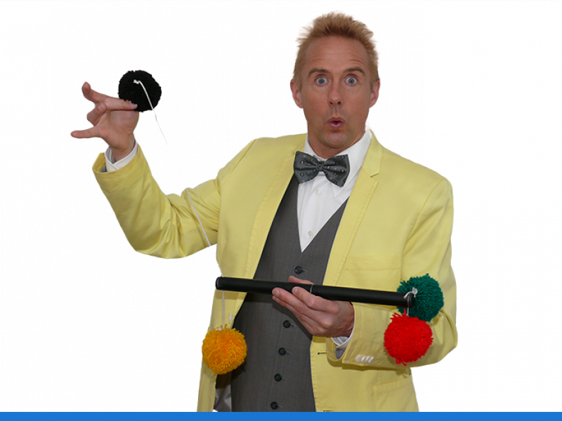 Een hele gekke goochelstok zal Paul tijdens het feestje laten zien Leuke goocheltruc van goochelaar Paul tijdens feestjes bij u thuis