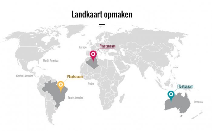 Landkaart opmaken - PowerPoint training Landkaart opmaken - PowerPoint training
