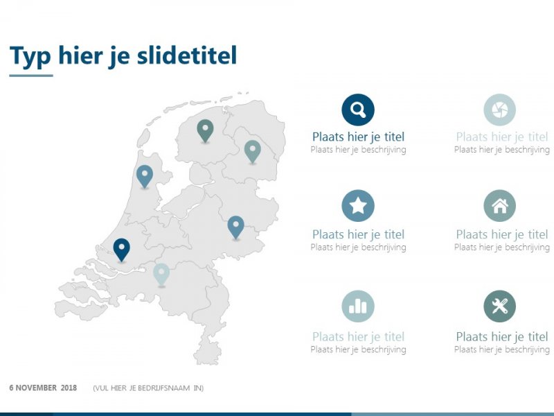 Land- of wereldkaart - PowerPoint slide-bibliotheek Land- of wereldkaart - PowerPoint slide-bibliotheek
