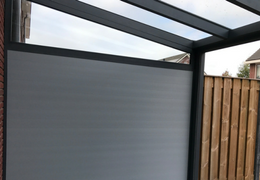 aluminium zijwand met glazen spiekozijn nice en easy 3 meter doe-het-zelf en gratis thuisbezorging