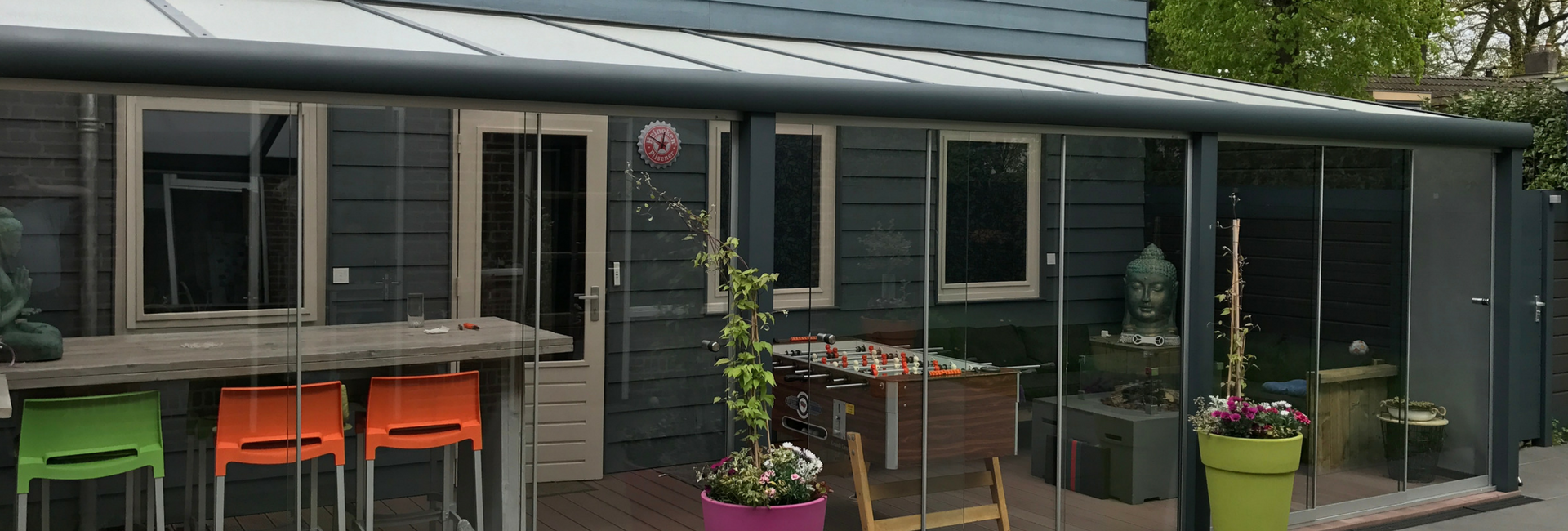 Meest eenvoudige doe-het-zelf veranda van Nederland Eenvoudige en snelle montage met de veranda's en tuinkamers van Prima Veranda