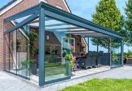 glazen tuinkamer nice en easy 4 x 2,5 meter doe-het-zelf en gratis thuisbezorging