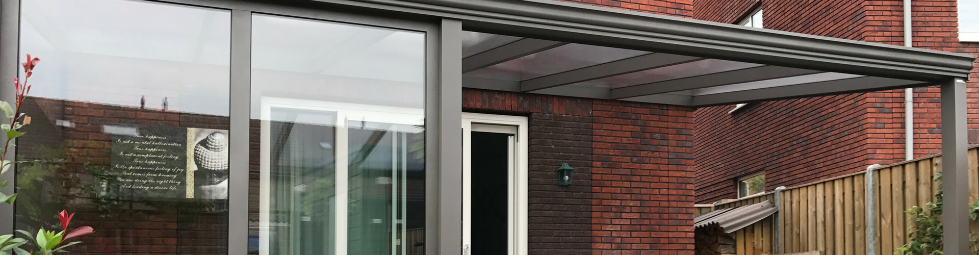 aluminium kozijnen met glas of polycarbonaat