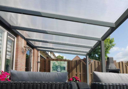 polycarbonaat veranda nice en easy 5 x 3 meter doe-het-zelf en gratis thuisbezorging