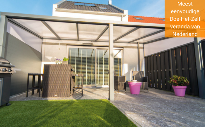 Veranda nice en easy Eenvoudige Doe-Het-Zelf veranda van Prima Veranda