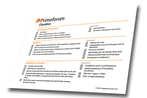 Primoforum Checklist