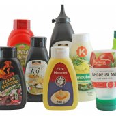 Flessen met in-mould label