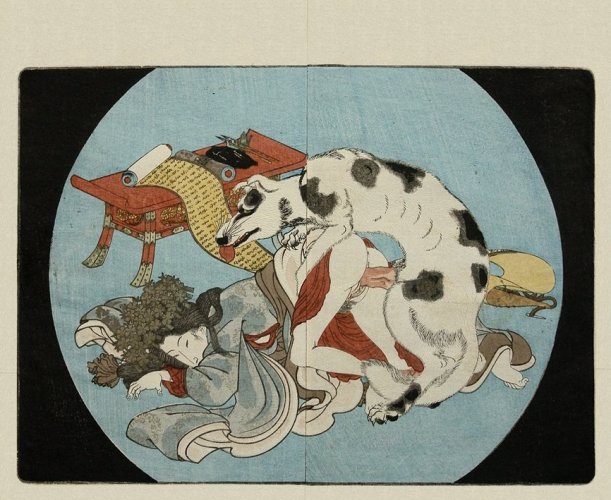 Canine Hero Yatsufuta by Utagawa Kunisada