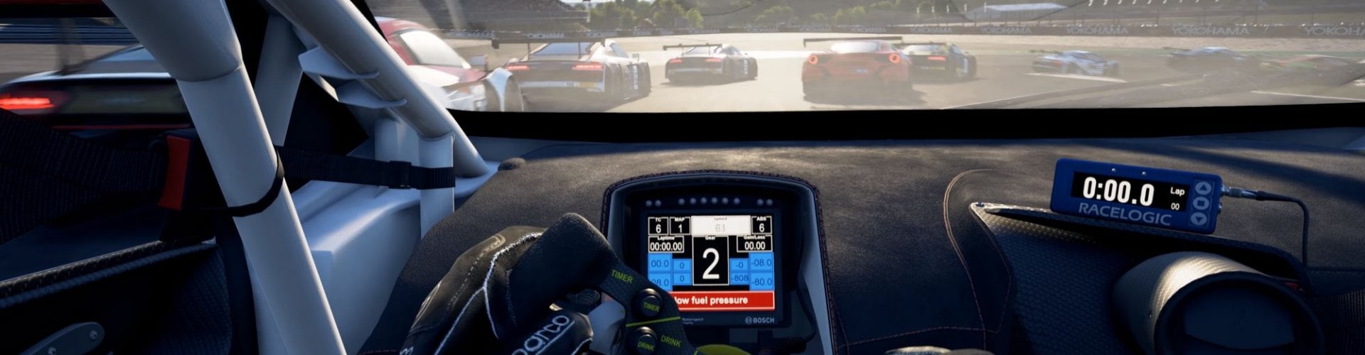 GT3 racen in race simulator