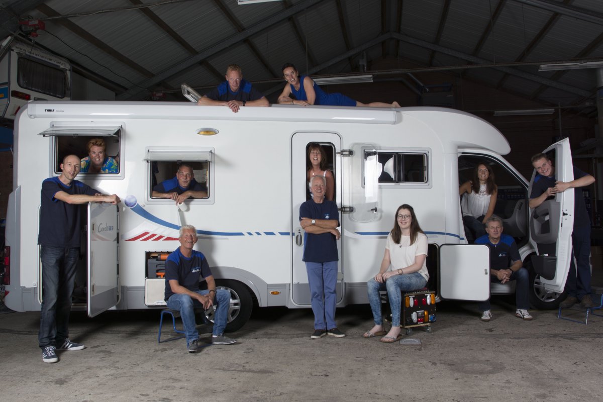 Van Vliet Caravans team