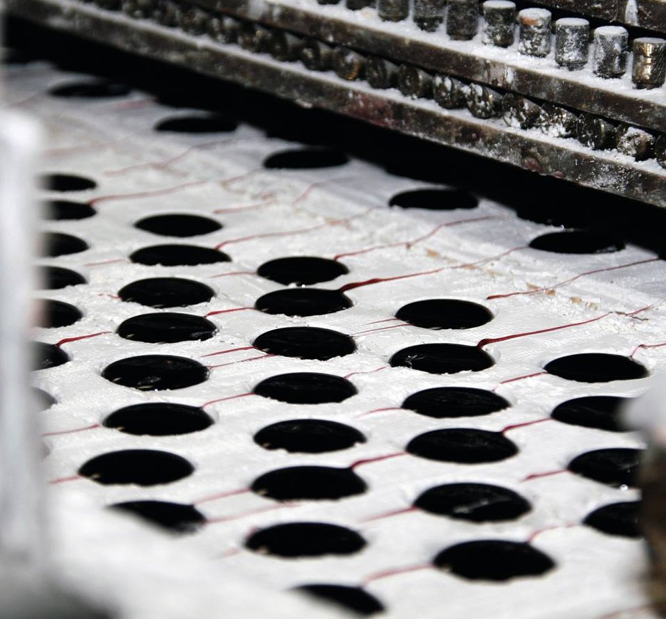 cuberdons in productie cuberdons in productie