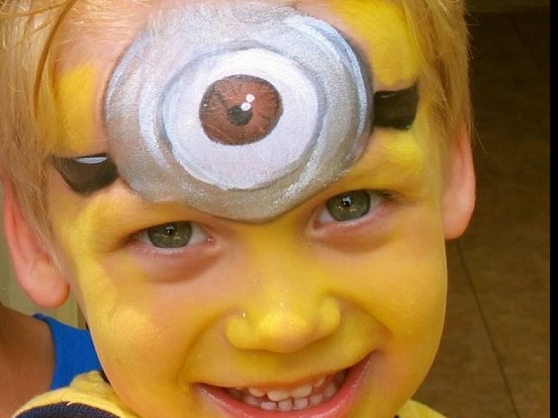 schmink-Minions-feestje Schmink voor een Minions feestje