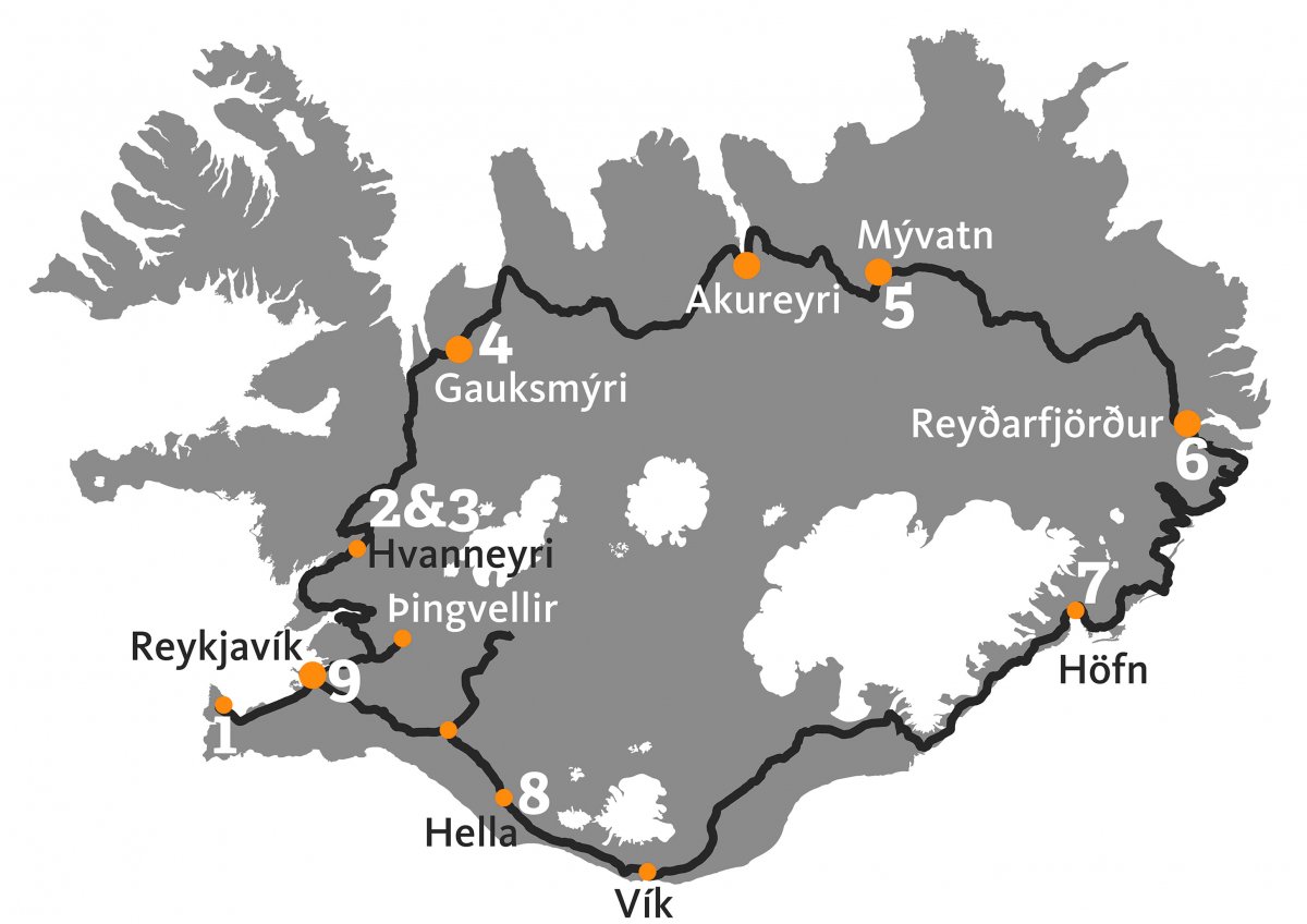 Rondreis rond IJsland 10 d