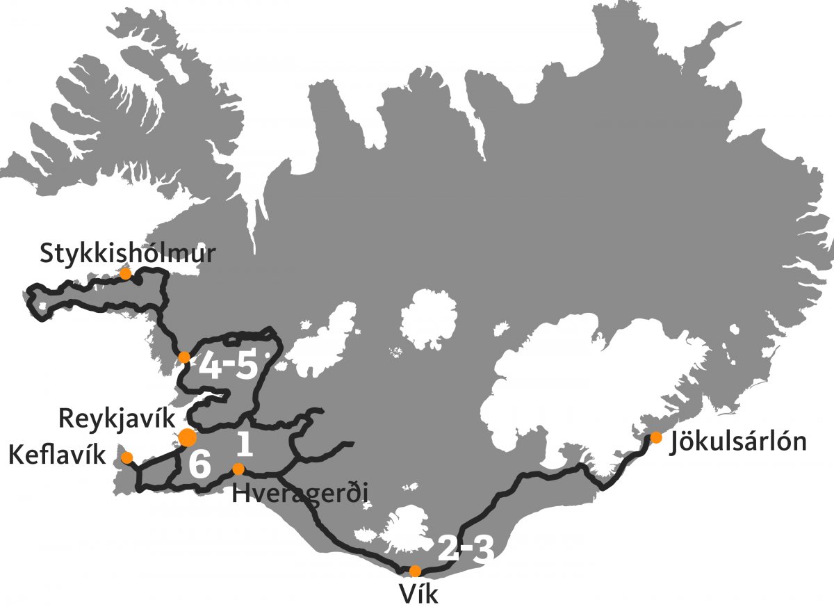 Hou geen rekening met de cijfers Ijslandreizen per huurauto