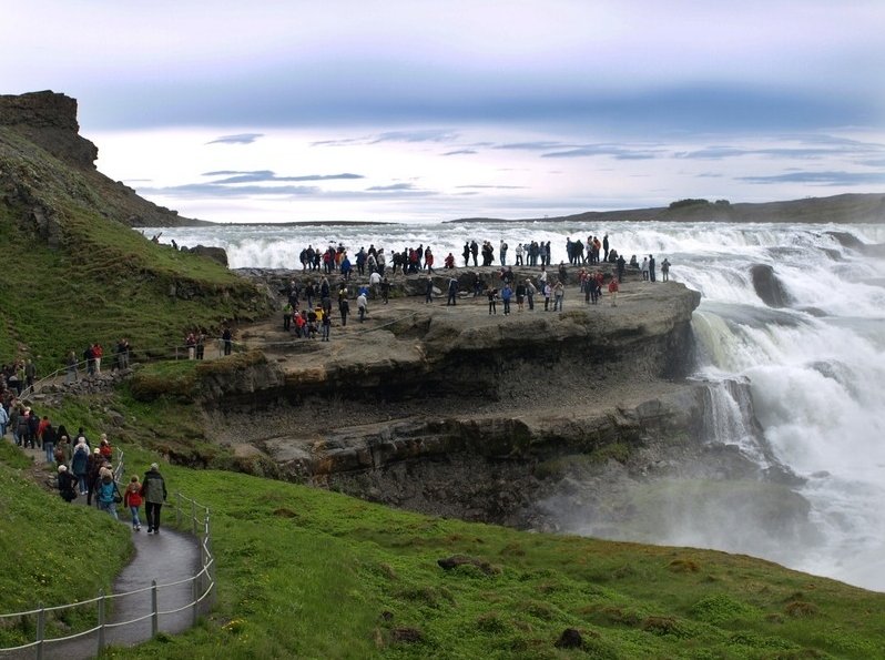 Gullfoss waterval Golden Circle Ijsland