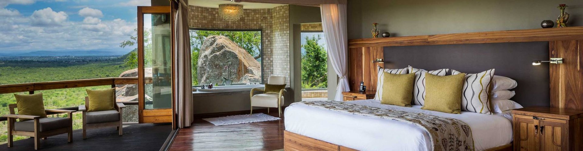 Villa Cliff Lodge in het Ulusaba Game Reserve, Safaripark| Exclusive Culitravel