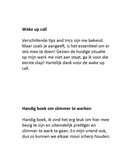 Reviews boek 33 tips om je werkstress te verminderen