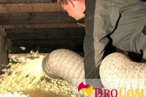 Vloerisolatie met DroCom isolatiechips Vloerisolatie met DroCom isolatiechips