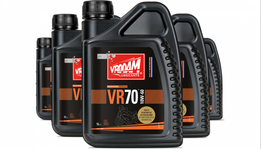 VROOAM 100% synthetic motorcycle engine oil