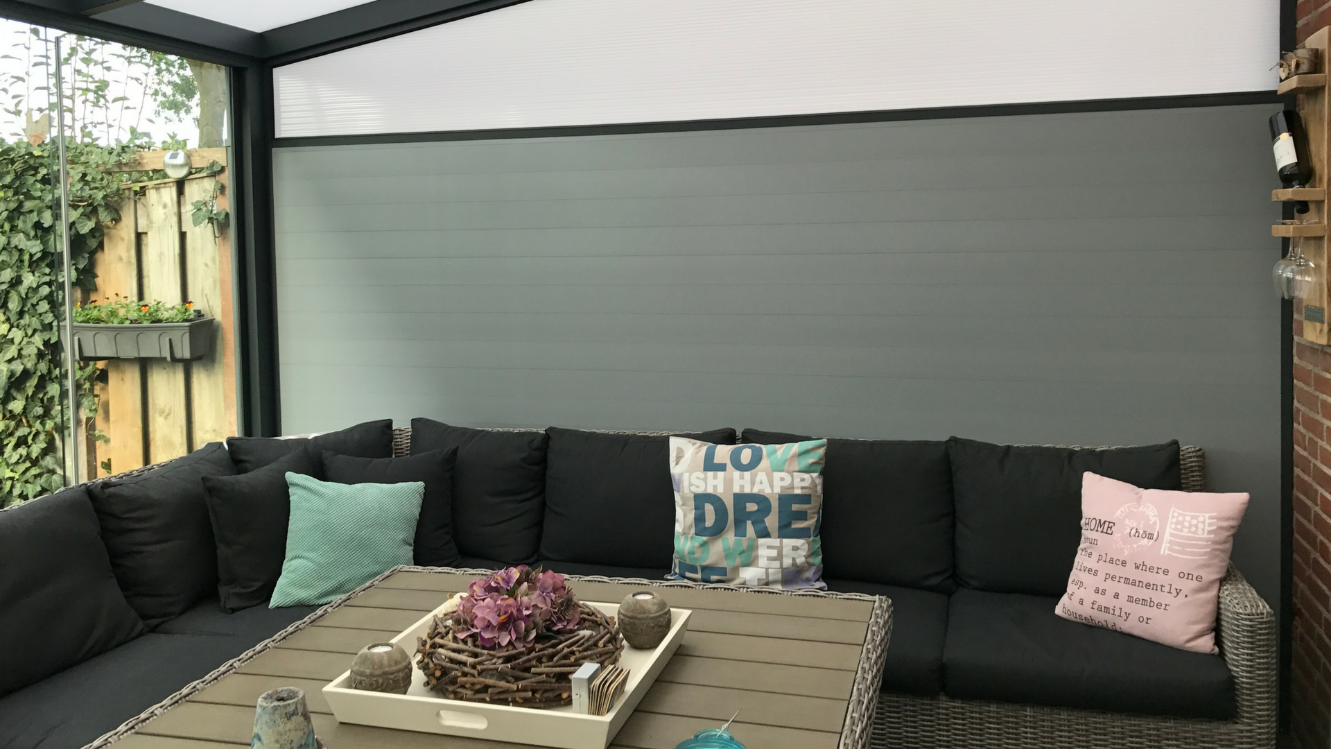 Verasol wanden van aluminium en composiet Verasol wanden van aluminium en composiet-zsm zonwering